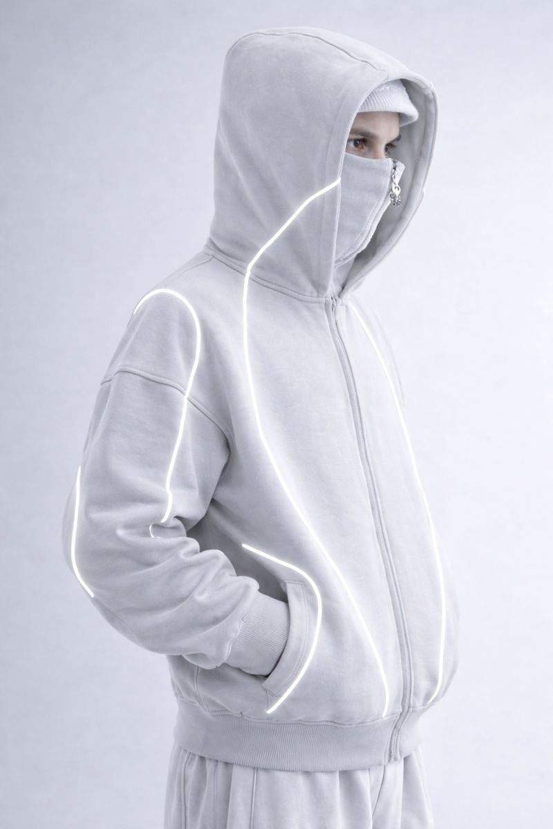 Reflective Zip Hoodie