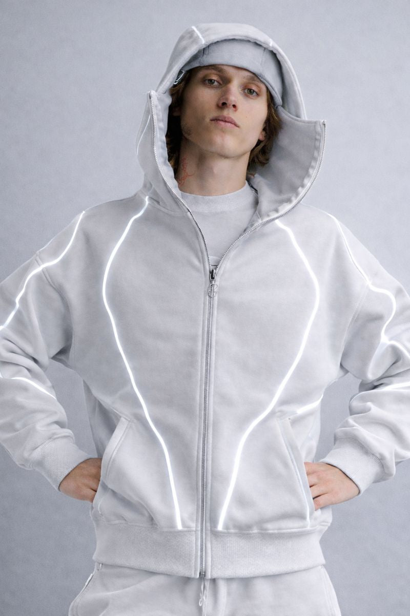 Reflective Zip Hoodie