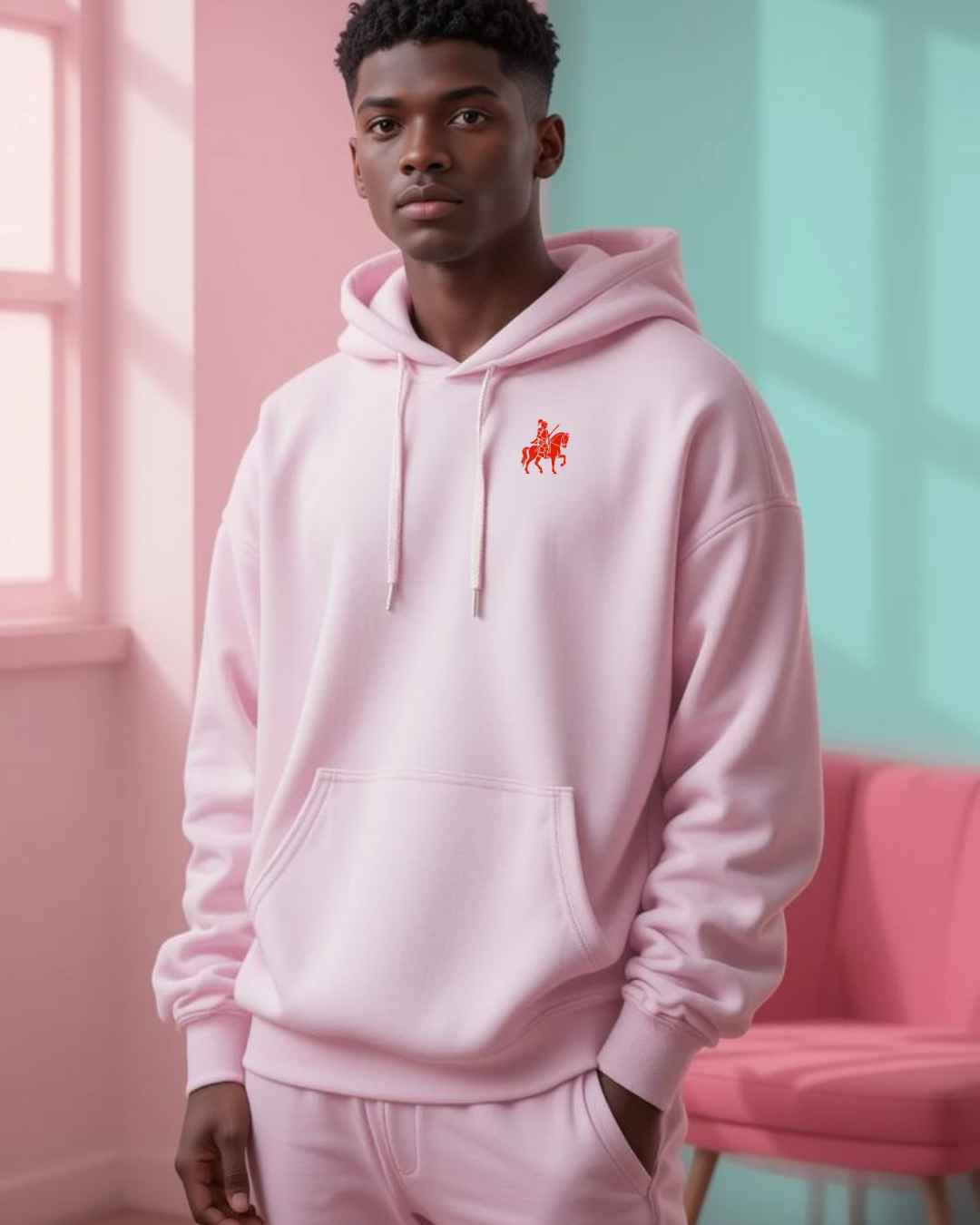 LORDZA Signature Emblem Oversized Hoodie