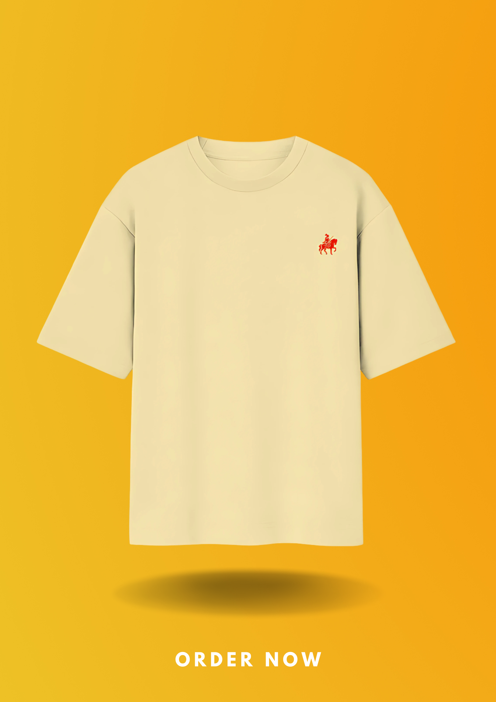 LORDZA Signature Emblem Oversized Standard Crew T-Shirt Oversized Standard T-Shirt