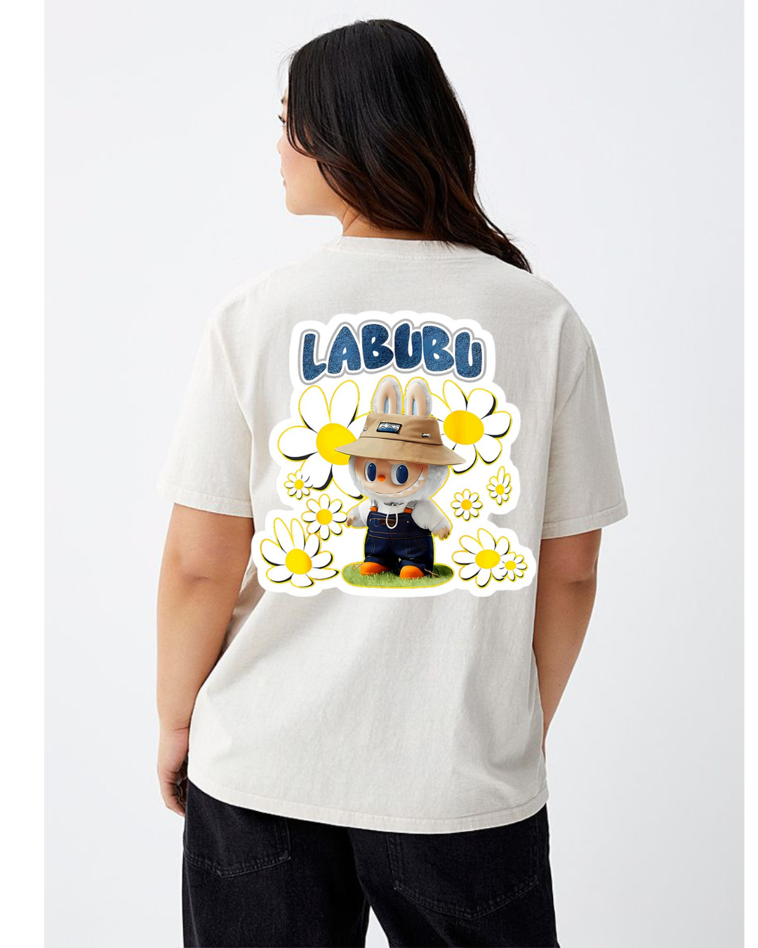 Women’s Oversized Graphic T-Shirt – Labubu  Edition Lordza X Labubu
