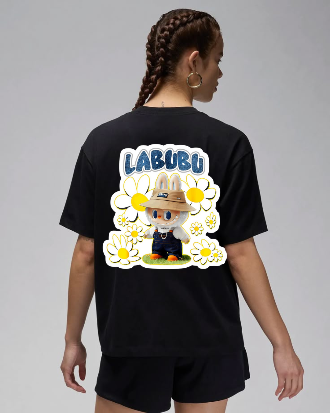Women’s Oversized Graphic T-Shirt – Labubu  Edition Lordza X Labubu