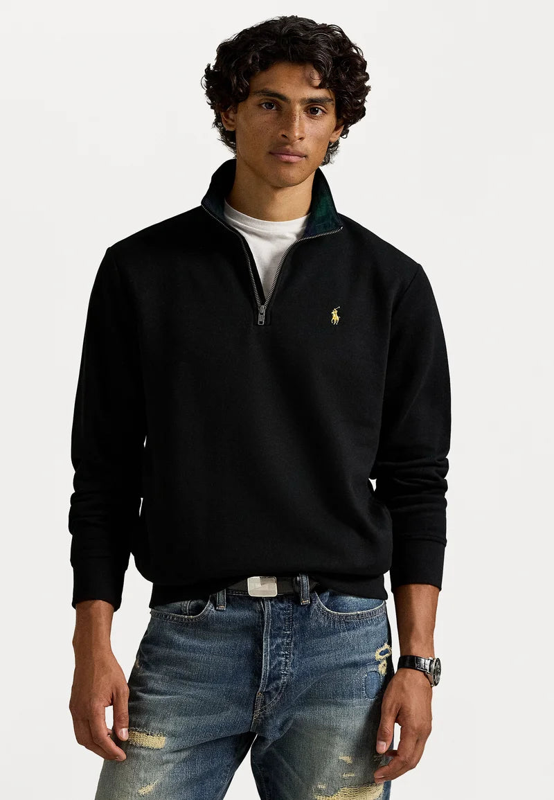 Ralph Lauren  QUARTER ZIP SWEATSHIRT - Sweatshirt - black