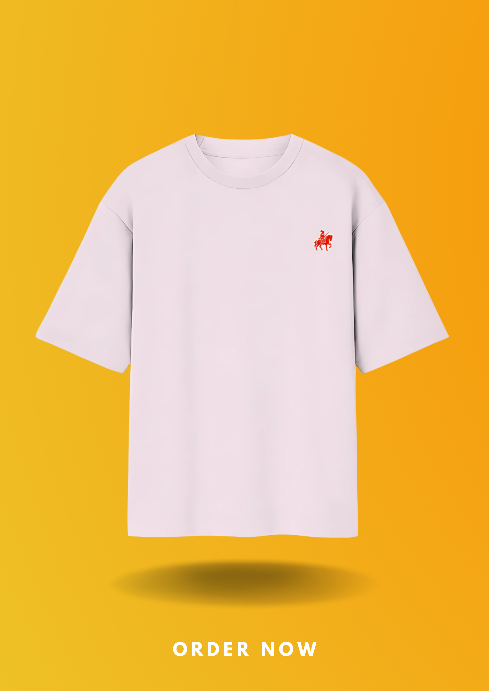 LORDZA Signature Emblem Oversized Standard Crew T-Shirt Oversized Standard T-Shirt