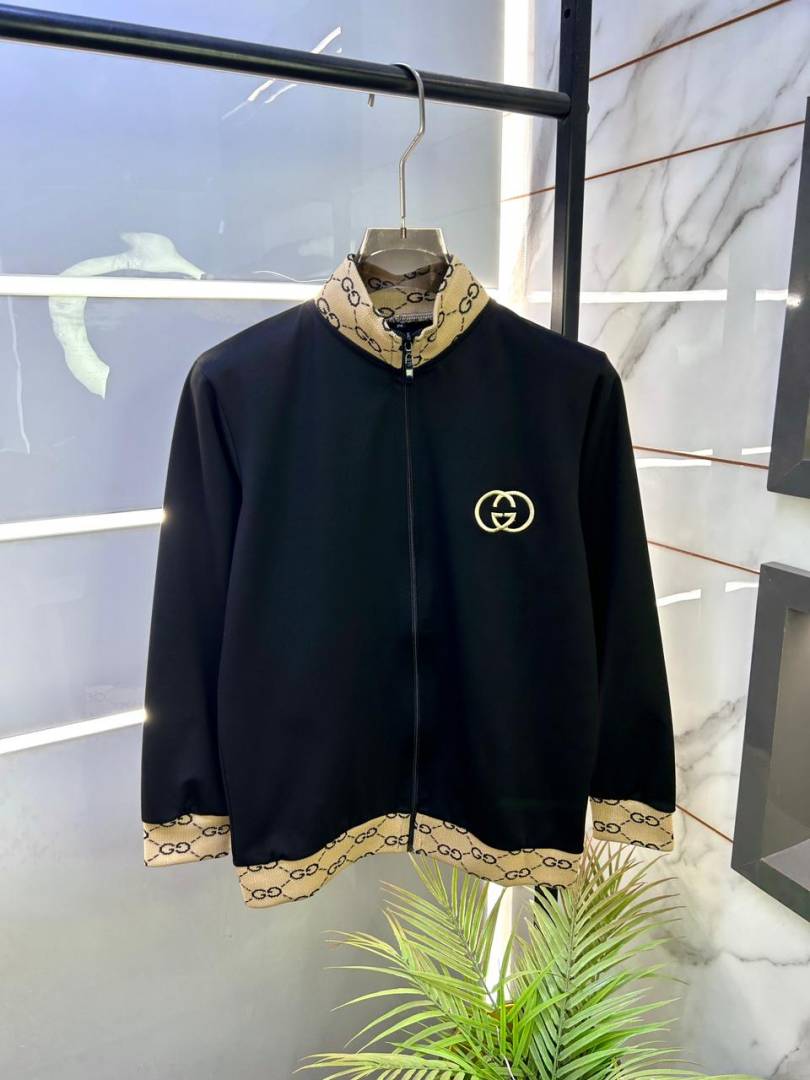 Gucci Black Embroidery Logo Premium Track Suit With Brand Carry Bag Packing