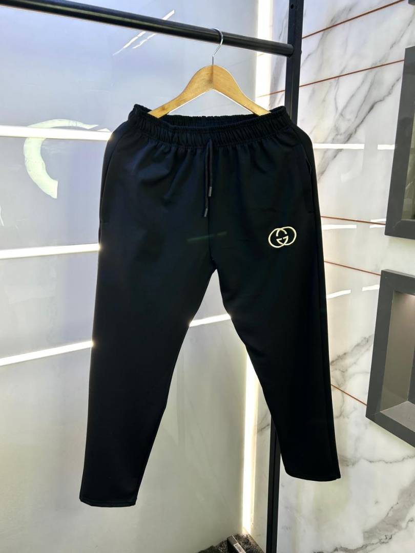 Gucci Black Embroidery Logo Premium Track Suit With Brand Carry Bag Packing