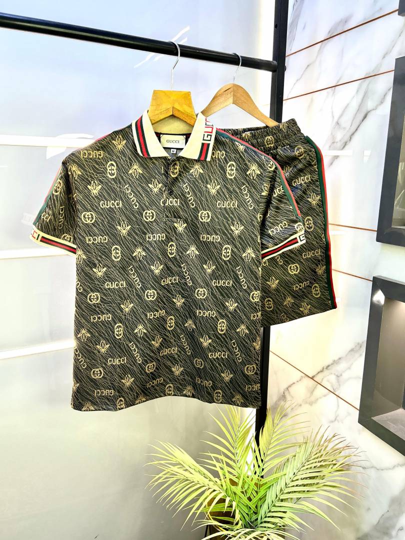 Gucci Black Super Premium Cord Set With Brand Carry Bag