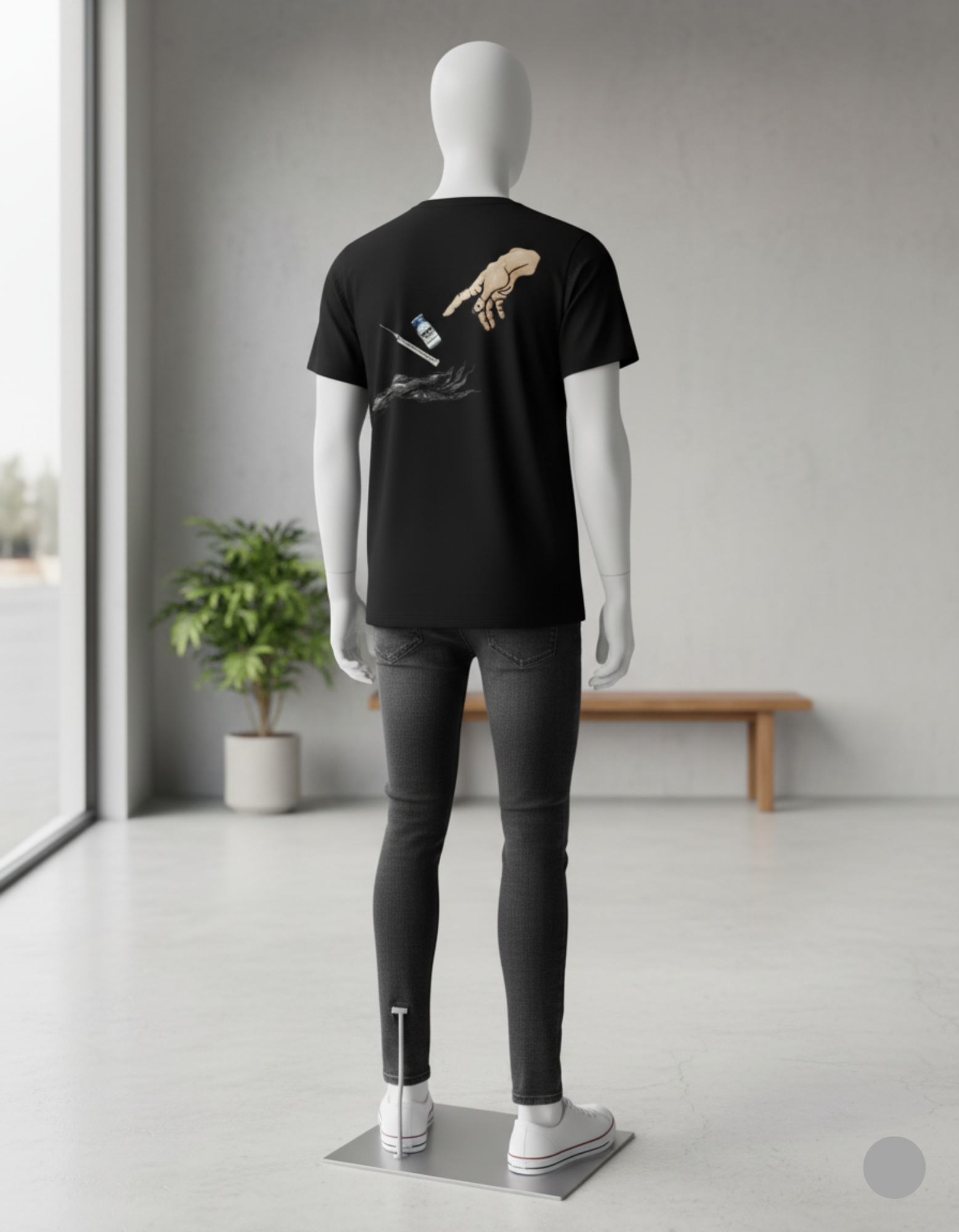 Divine Touch – Premium T-Shirt Graphic Tee (All-Body Fit | Back Design)