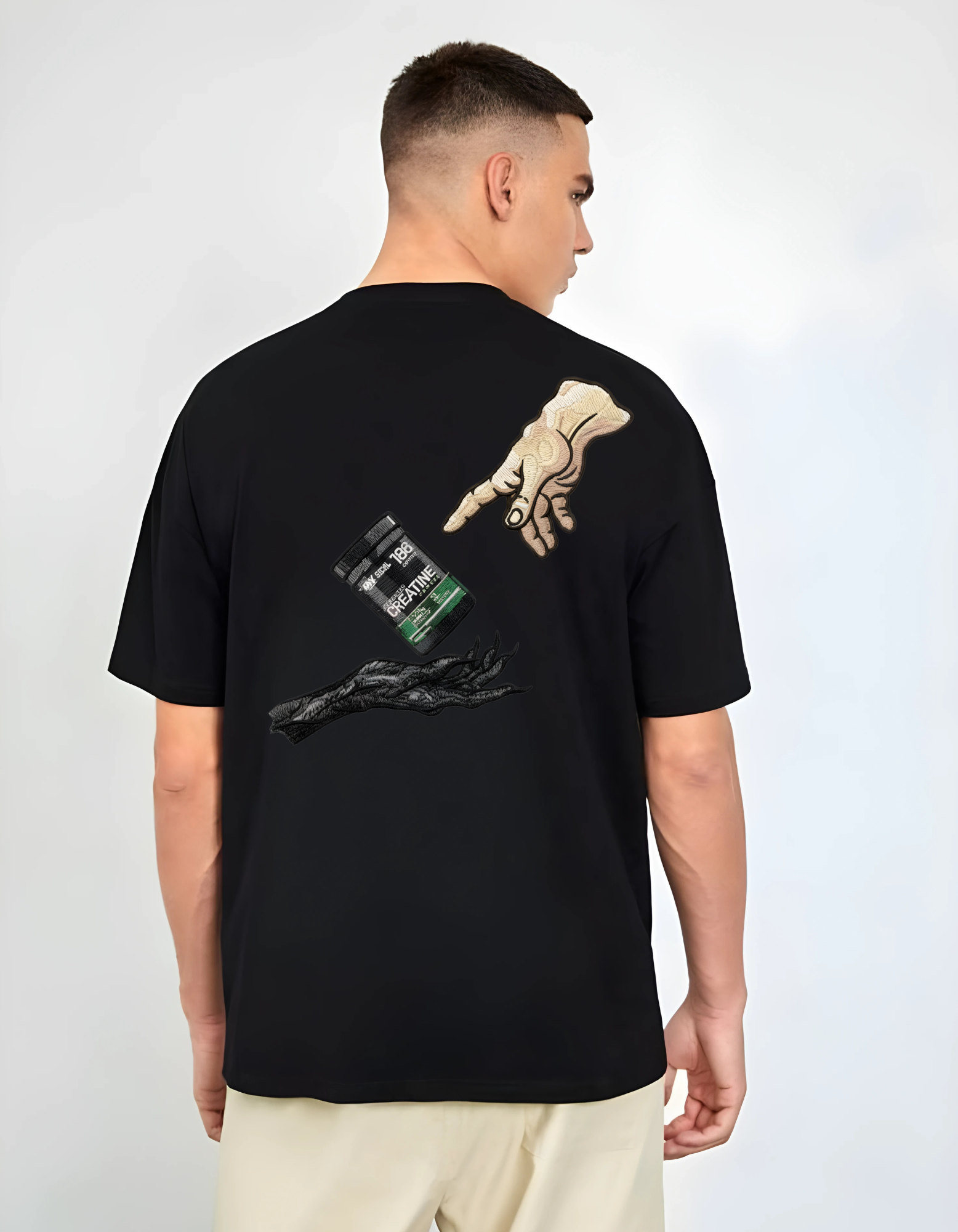 Creatine Touch Graphic Tee Embroidery Print (All-Body Fit | Back Design)