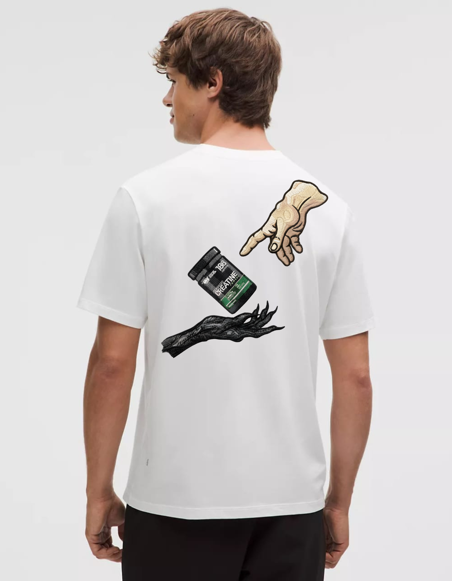 Creatine Touch Graphic Tee Embroidery Print (All-Body Fit | Back Design)