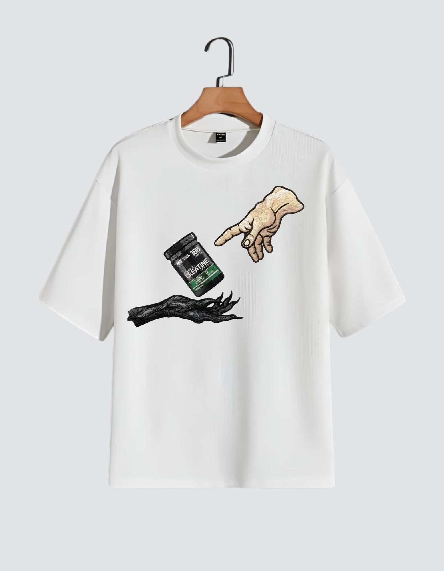 Creatine Touch Graphic Tee Embroidery Print  (All-Body Fit | Front Design)