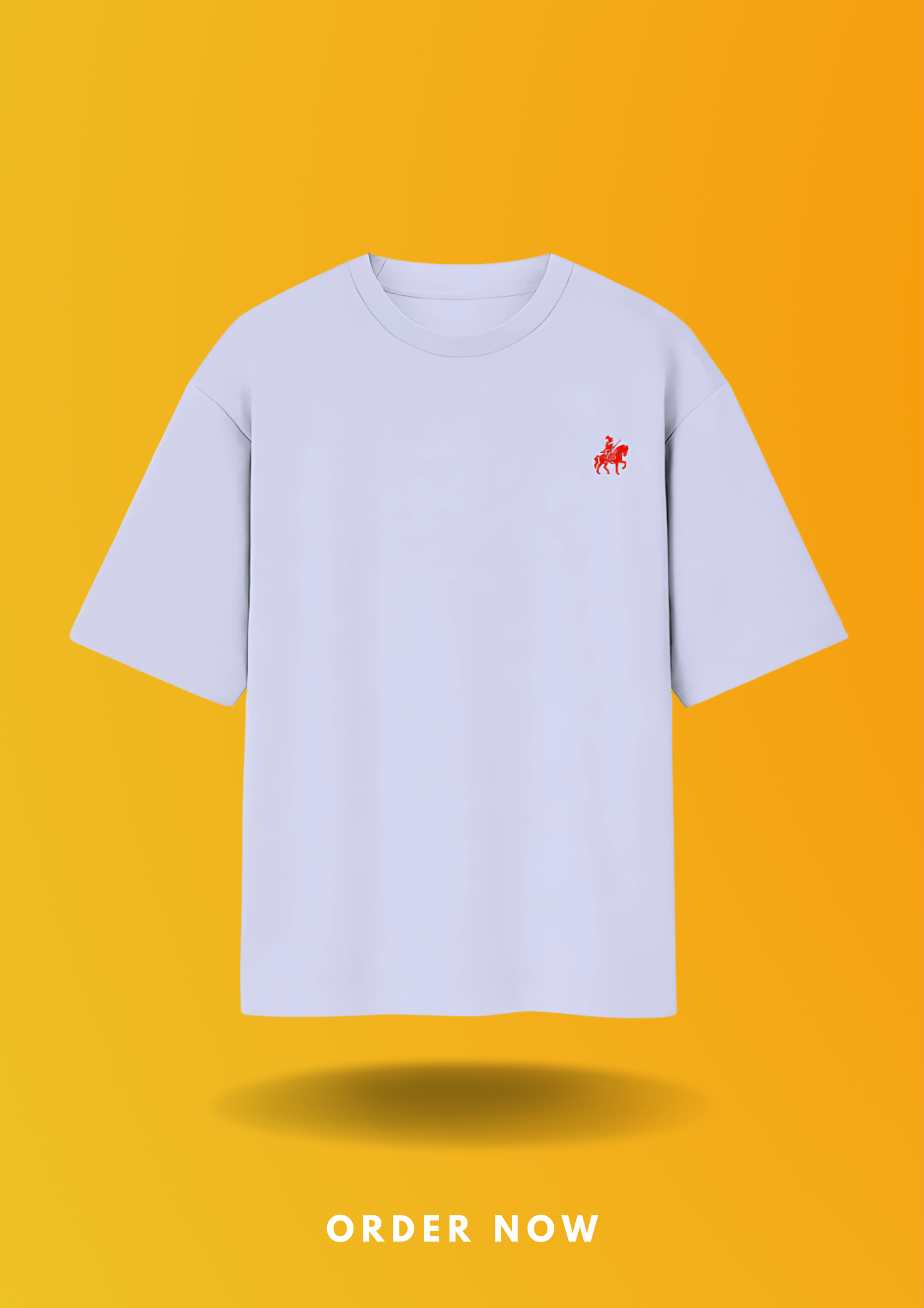 LORDZA Signature Emblem Oversized Standard Crew T-Shirt Oversized Standard T-Shirt