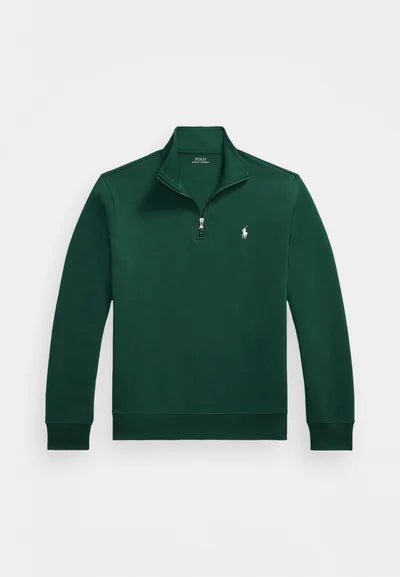 Ralph Lauren Polo DOUBLE-KNIT QUARTER-ZIP PULLOVER - Sweatshirt - vintage pine