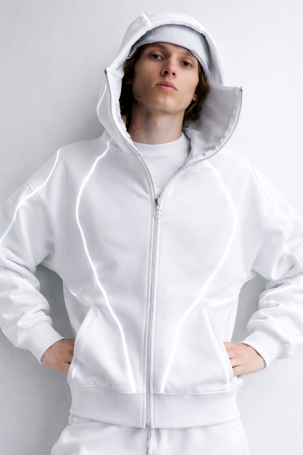 Reflective Zip Hoodie