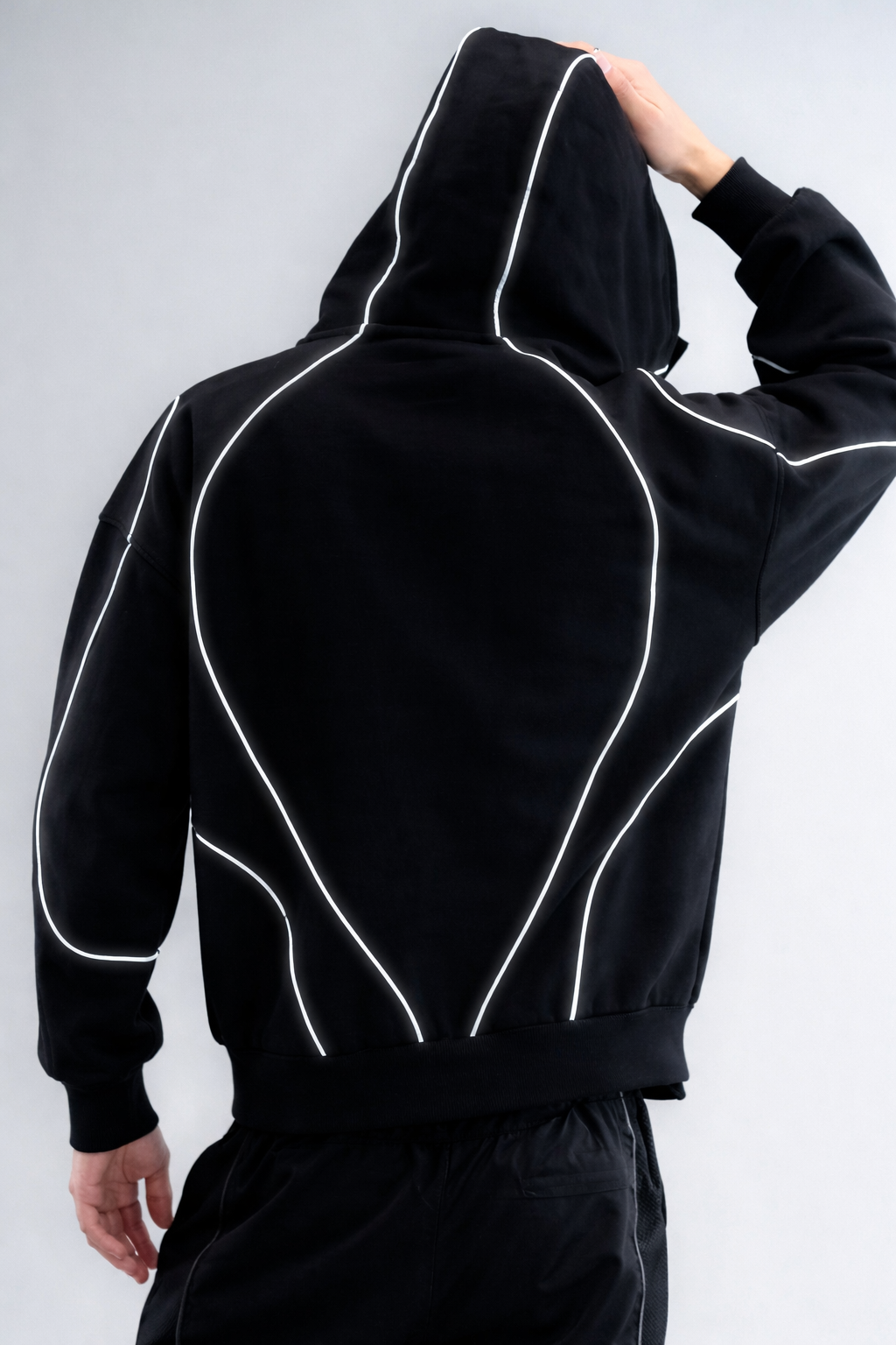 Reflective Zip Hoodie