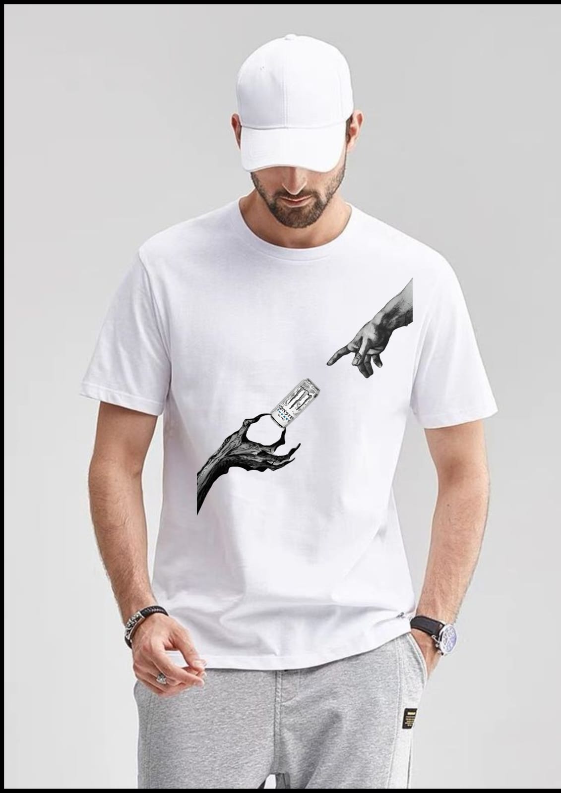 Gods of Energy – Monster Edition Graphic Oversized Tee” Front