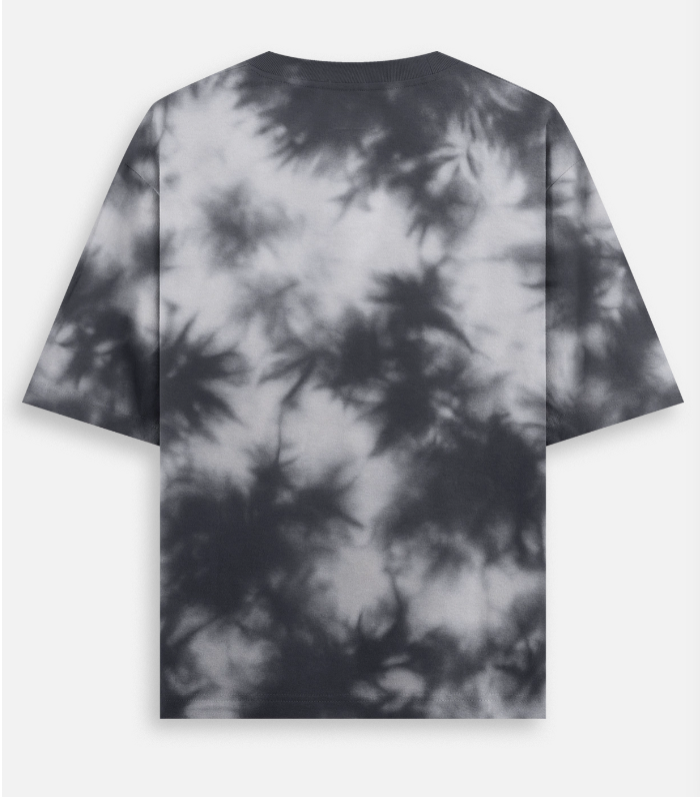 LORDZA Signature Emblem Oversized Standard Crew T-Shirt Oversized Standard T-Shirt Tie Dye Oversized T-Shirt