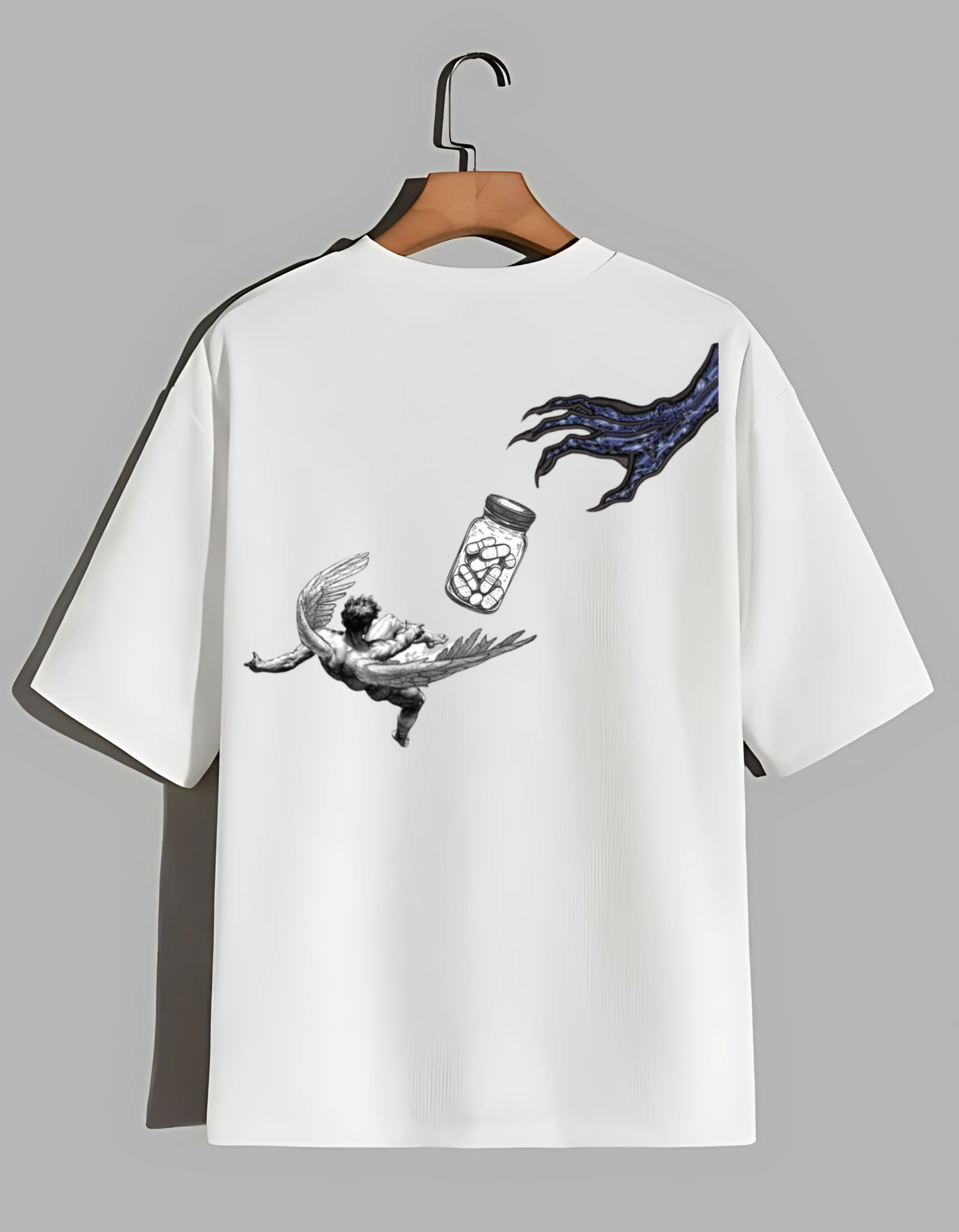 “Dark Claw Oversized Graphic Tee – Streetwear Edition”