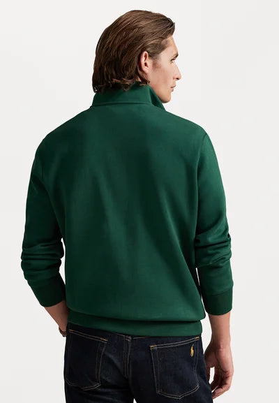 Ralph Lauren Polo DOUBLE-KNIT QUARTER-ZIP PULLOVER - Sweatshirt - vintage pine