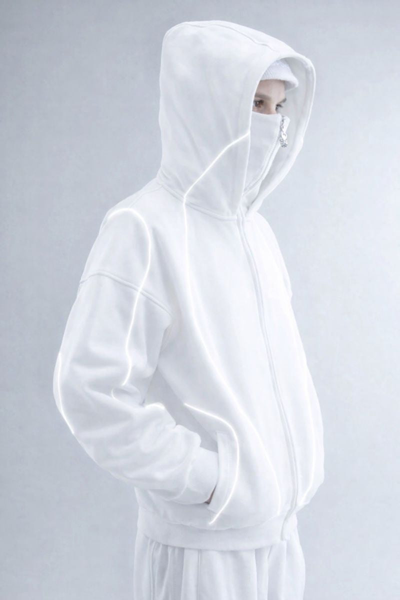 Reflective Zip Hoodie