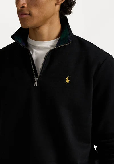 Ralph Lauren  QUARTER ZIP SWEATSHIRT - Sweatshirt - black