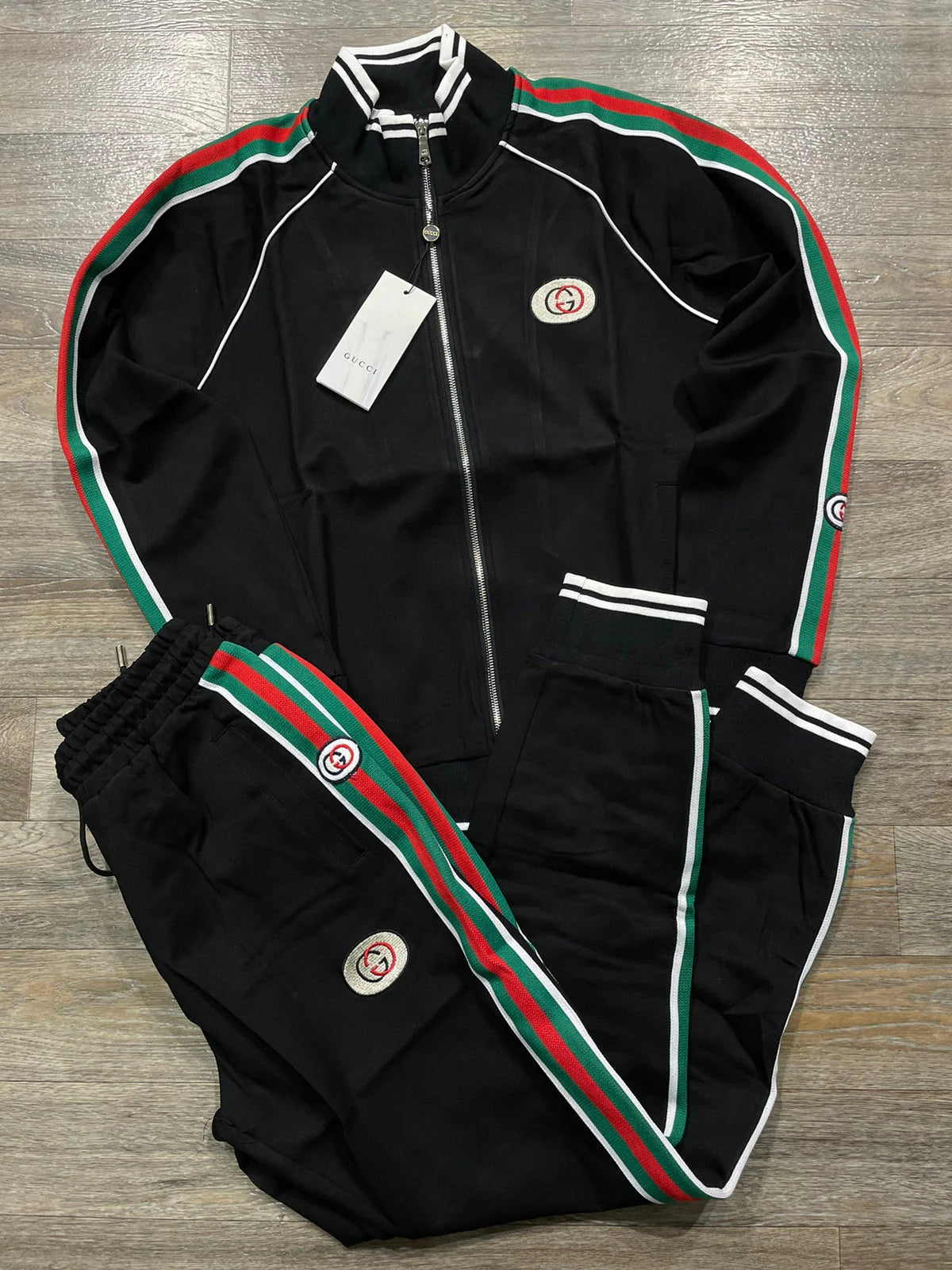 GUCCI ||Men's Tapered Webbing-Trimmed Men's Tracksuit