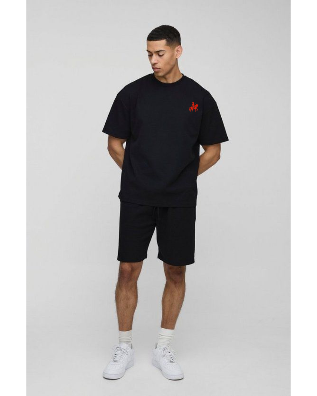 LORDZA Signature Emblem Oversized Standard Crew T-Shirt Oversized Standard T-Shirt