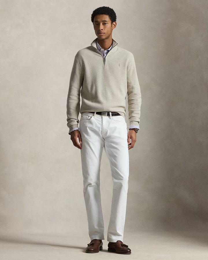 RL Cable-Knit Cotton Quarter-Zip Jumper