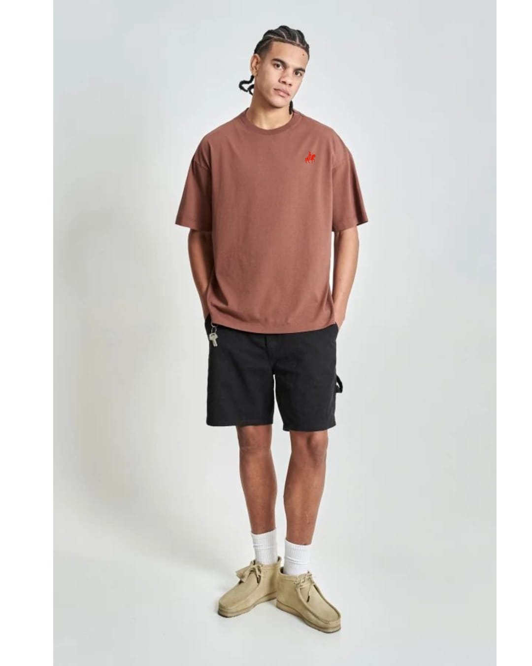 LORDZA Signature Emblem Oversized Standard Crew T-Shirt Oversized Standard T-Shirt