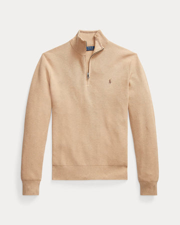 RL Cable-Knit Cotton Quarter-Zip Jumper
