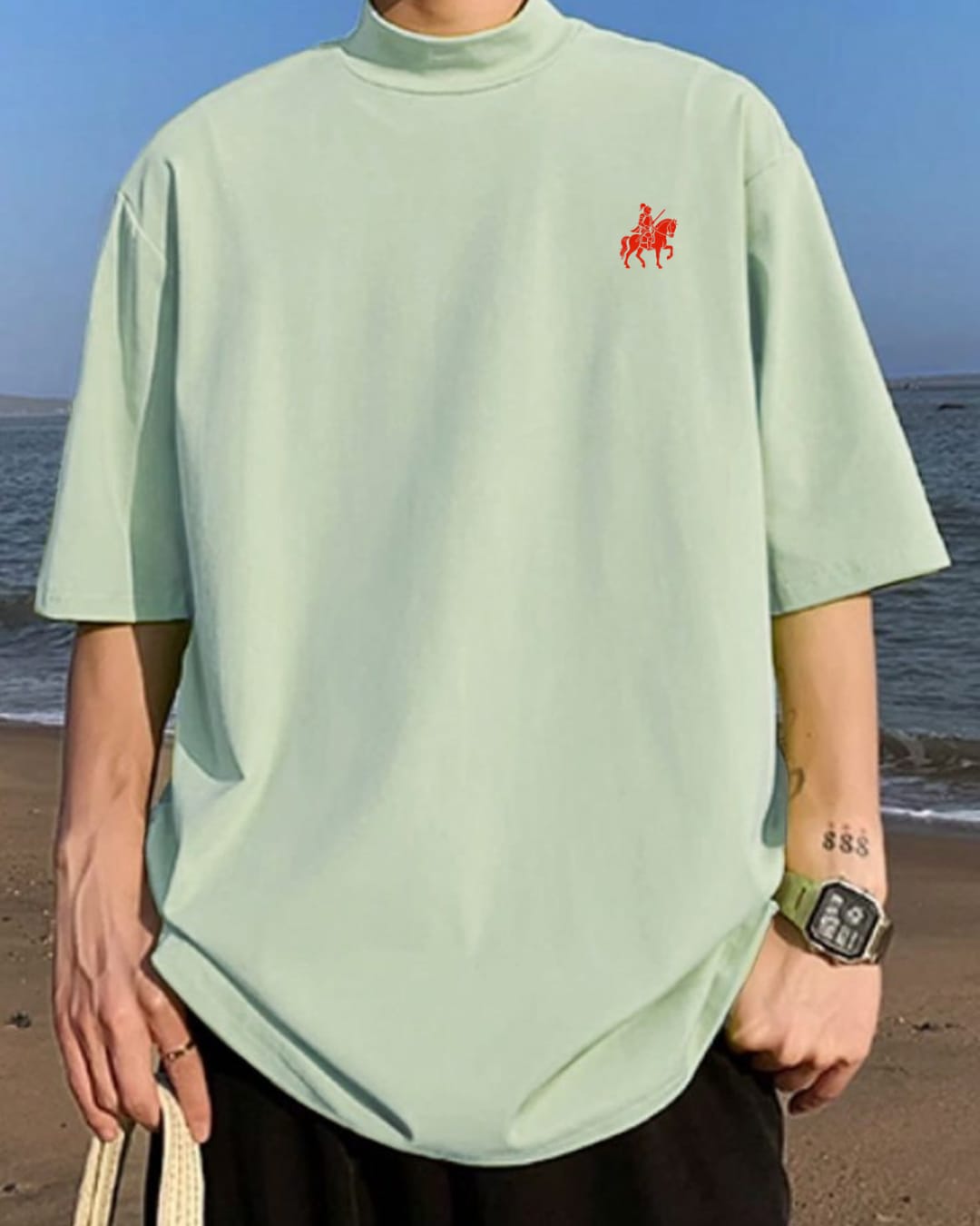 LORDZA Signature Emblem Oversized Standard Crew T-Shirt Oversized Standard T-Shirt