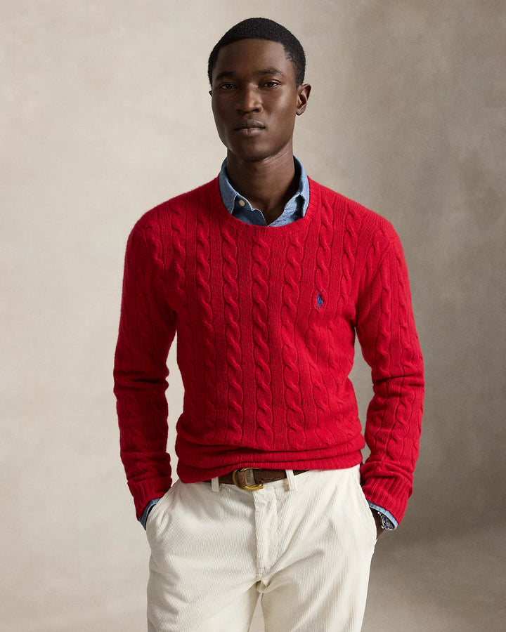 RL Cable-Knit Wool-Cashmere Jumper