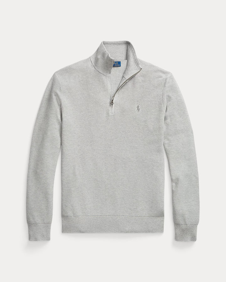RL Cable-Knit Cotton Quarter-Zip Jumper