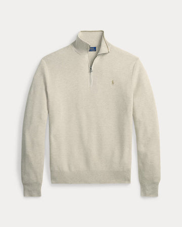 RL Cable-Knit Cotton Quarter-Zip Jumper