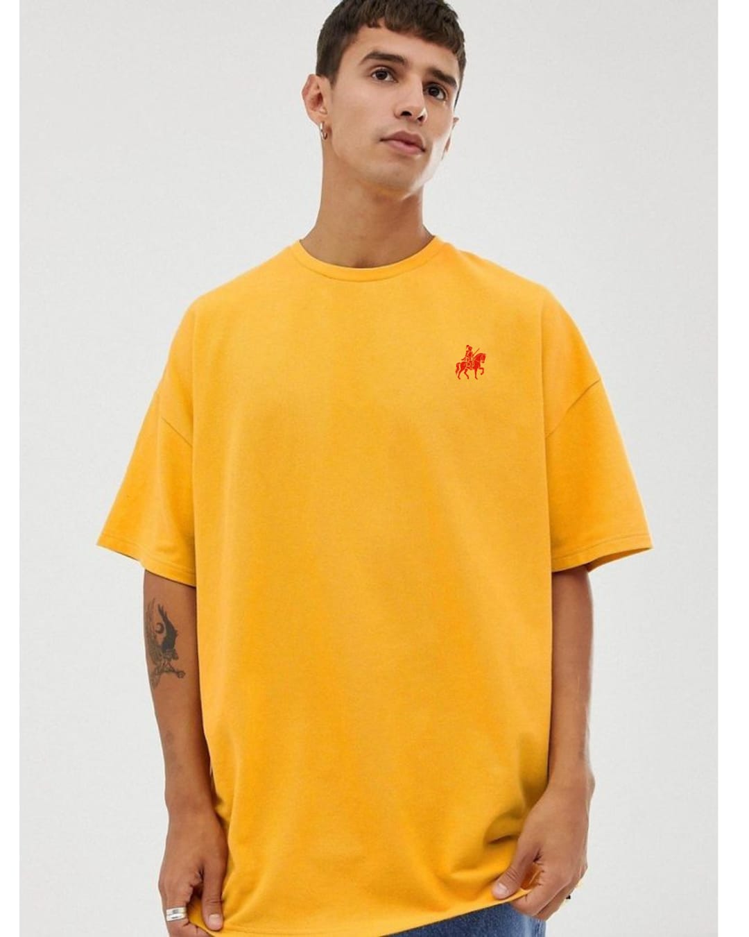 LORDZA Signature Emblem Oversized Standard Crew T-Shirt Oversized Standard T-Shirt