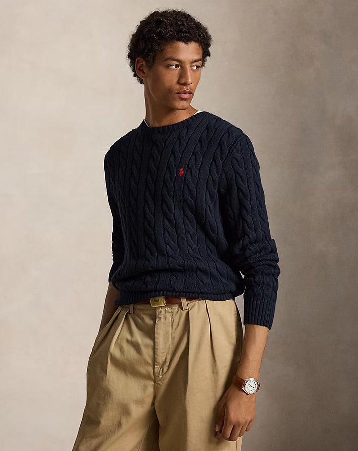 RL Cable-Knit Cotton Jumper
