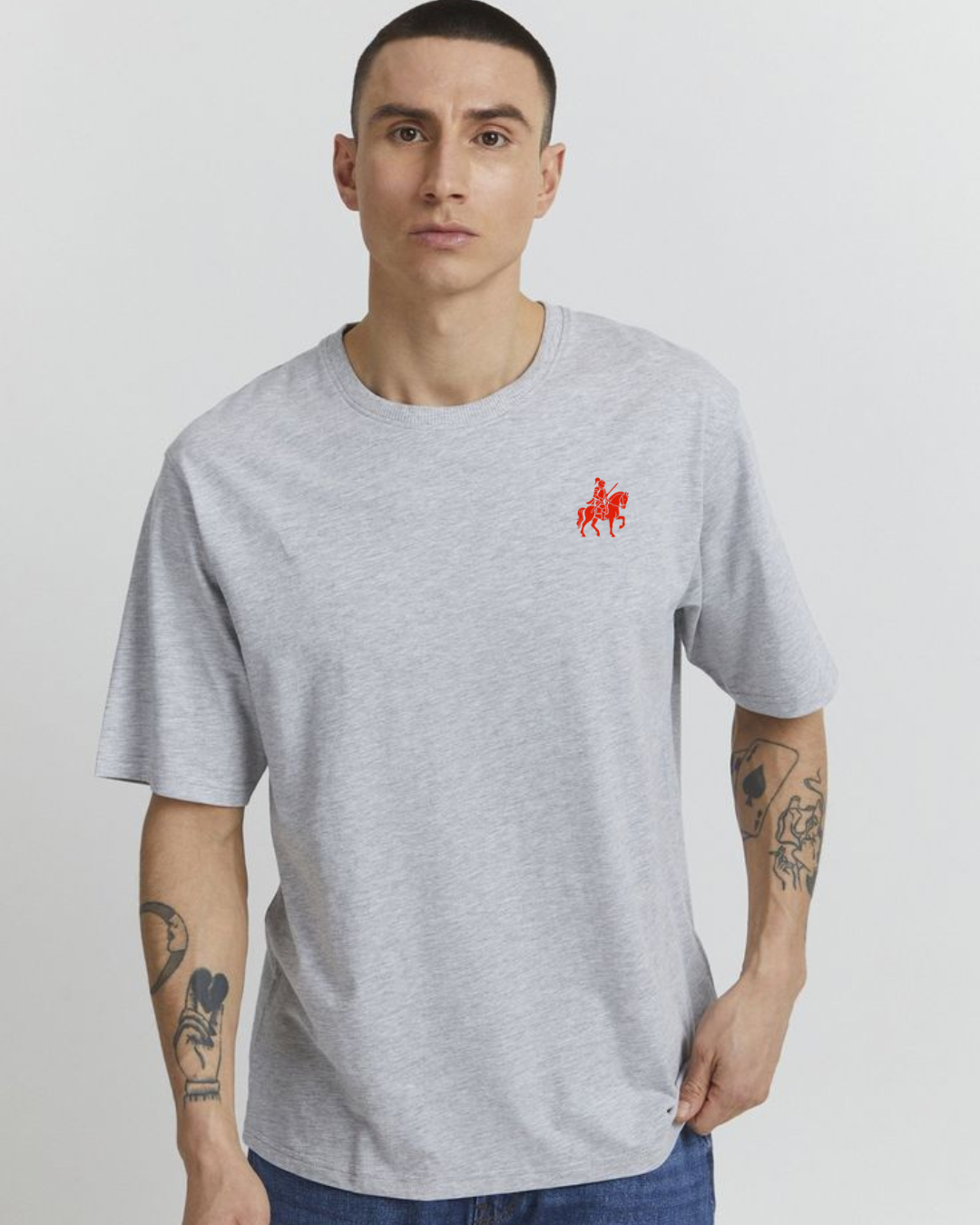 LORDZA Signature Emblem Oversized Standard Crew T-Shirt Oversized Standard T-Shirt