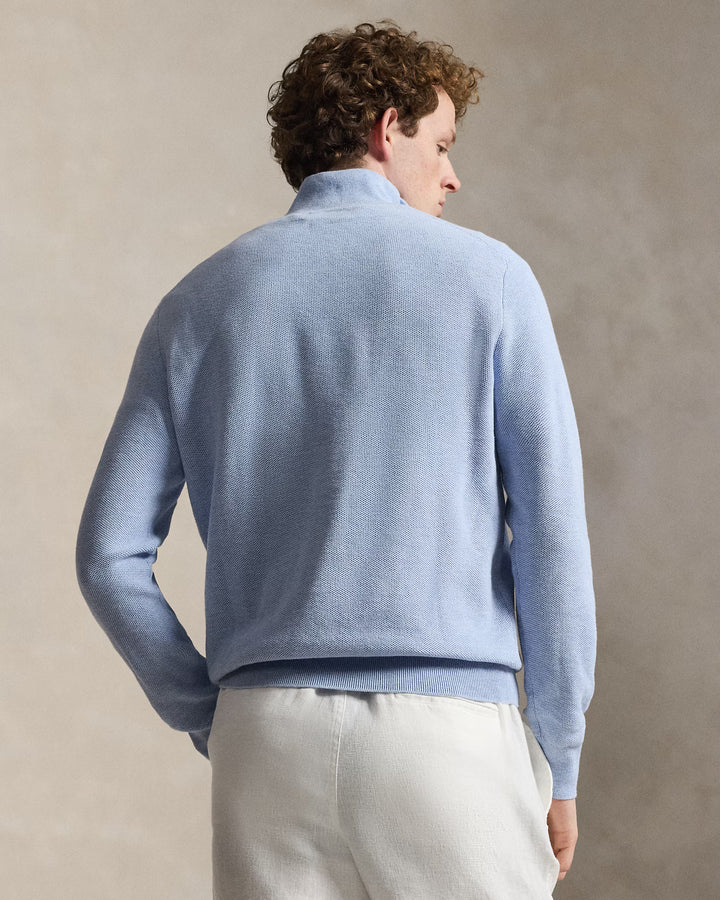 RL Cable-Knit Cotton Quarter-Zip Jumper