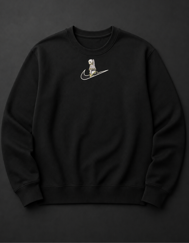 ANIME MINIMAL EMBROIDERY CREWNECK