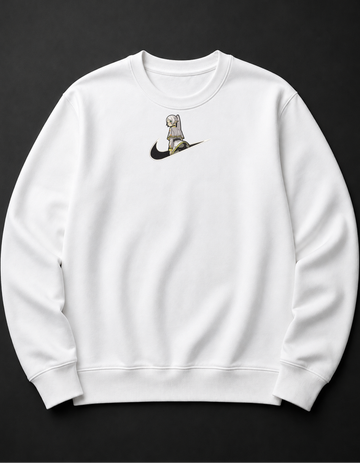 ANIME MINIMAL EMBROIDERY CREWNECK