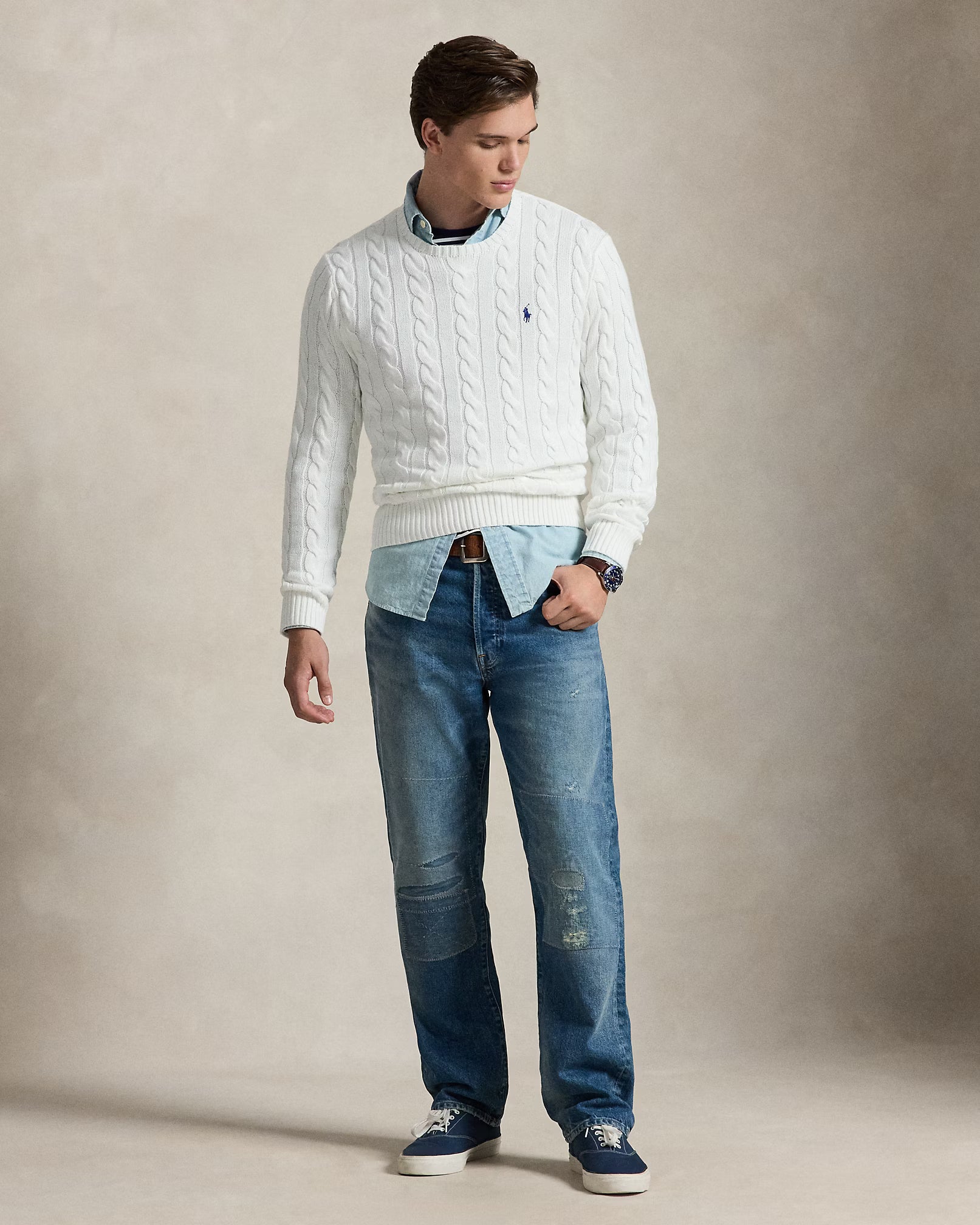 Ralph Lauren Cable-Knit Cotton Jumper