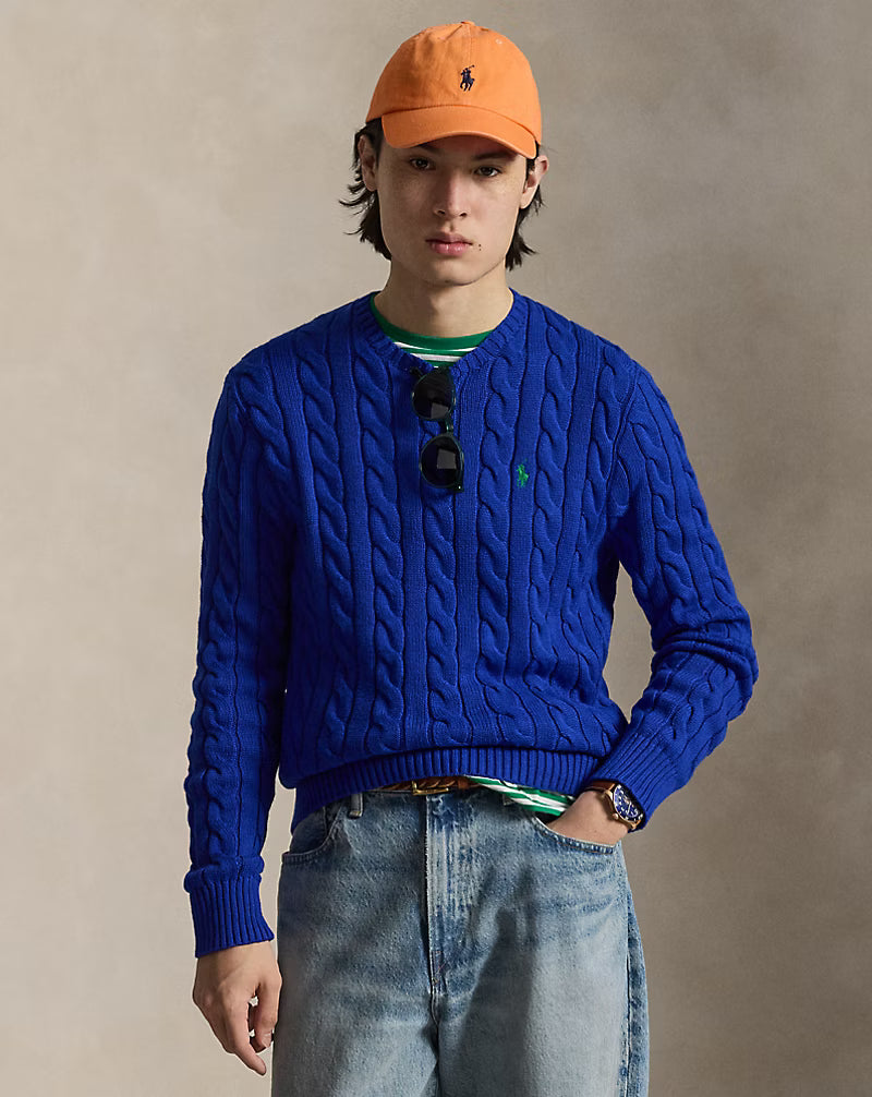 Ralph Lauren Heritage Cable Knit Sweater – Premium Old Money Style