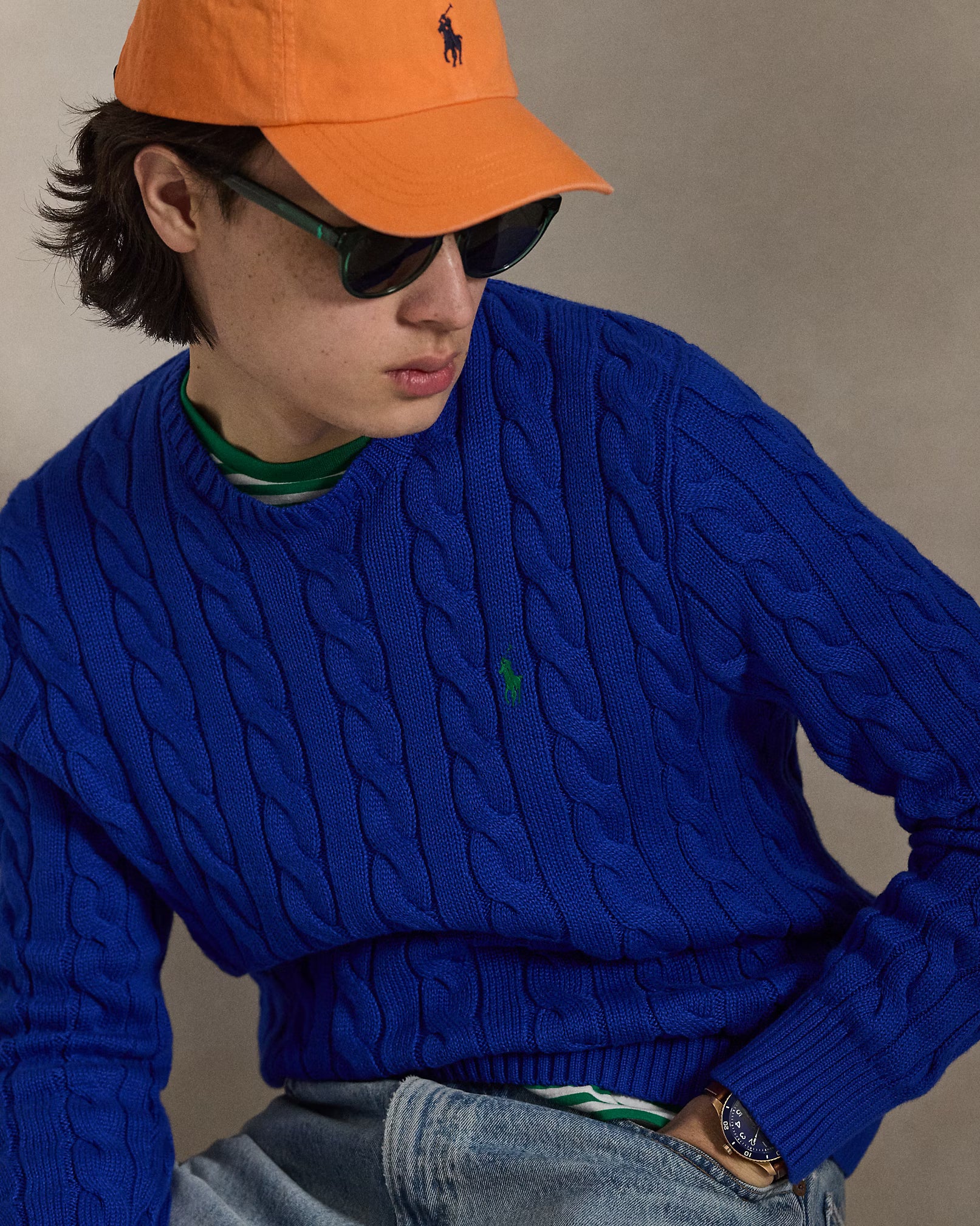 Ralph Lauren Cable-Knit Cotton Jumper