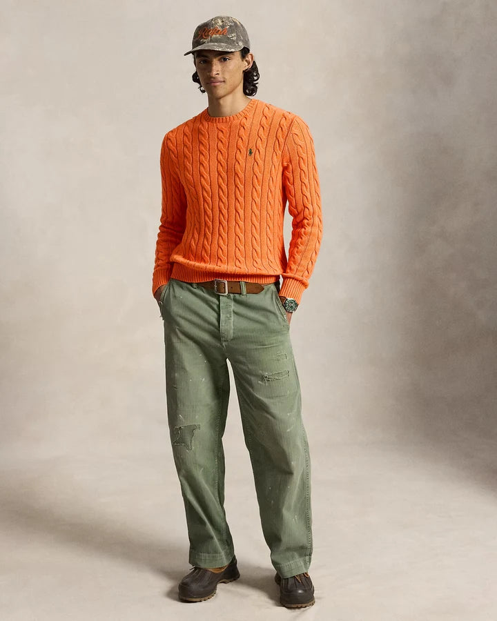 RL Cable-Knit Cotton Jumper