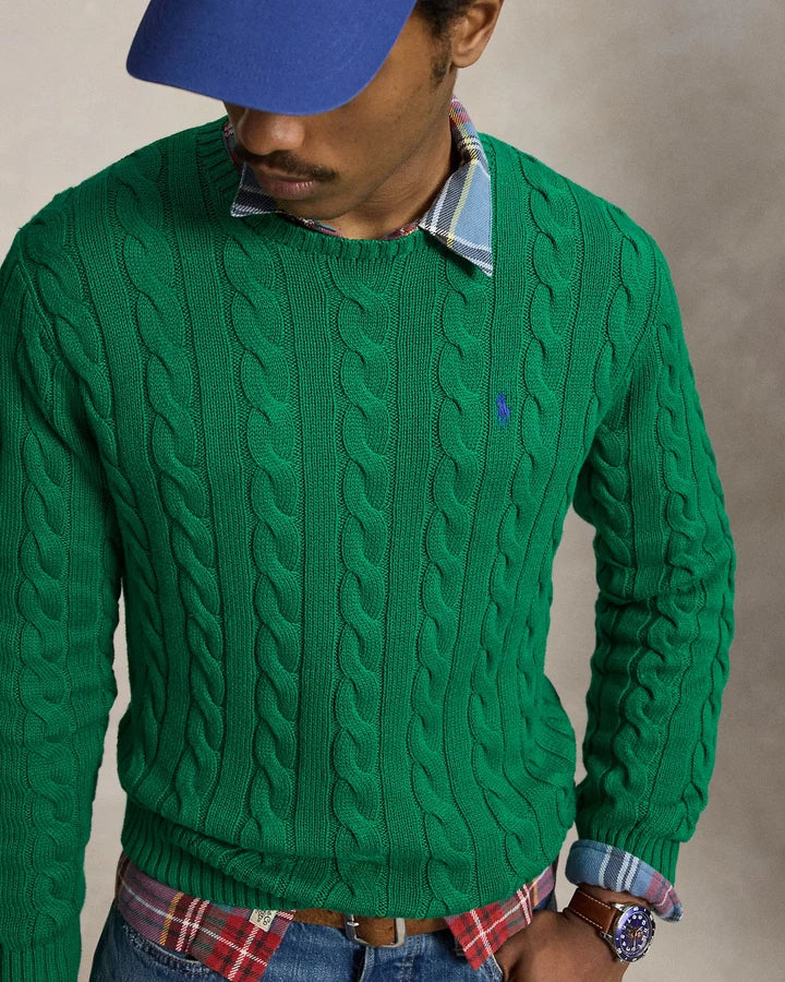 RL Cable-Knit Cotton Jumper