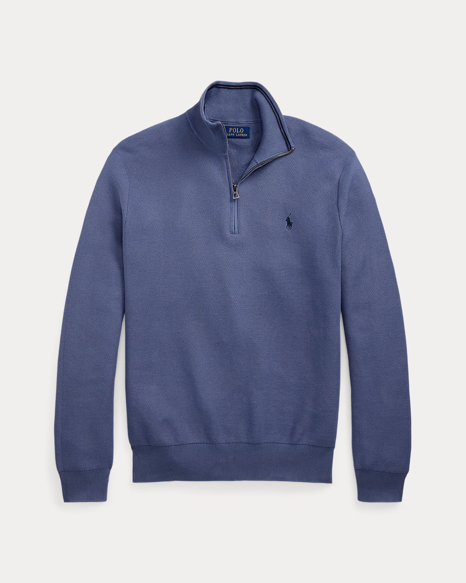 Ralph Lauren Mesh-Knit Cotton Quarter-Zip Jumper