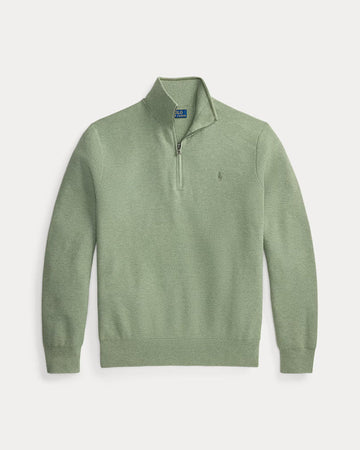 RL Cable-Knit Cotton Quarter-Zip Jumper