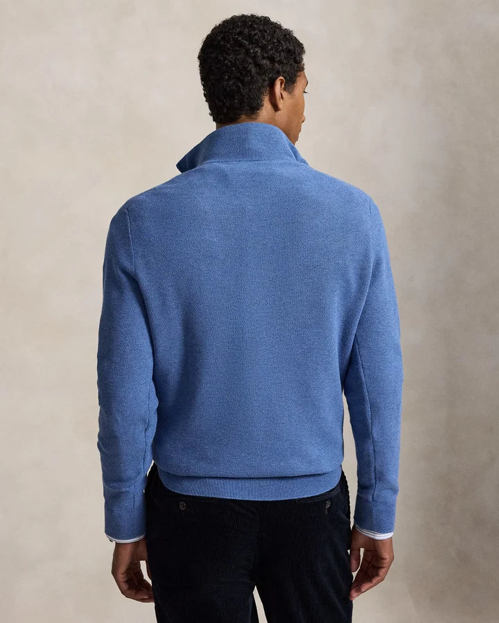 RL Cable-Knit Cotton Quarter-Zip Jumper