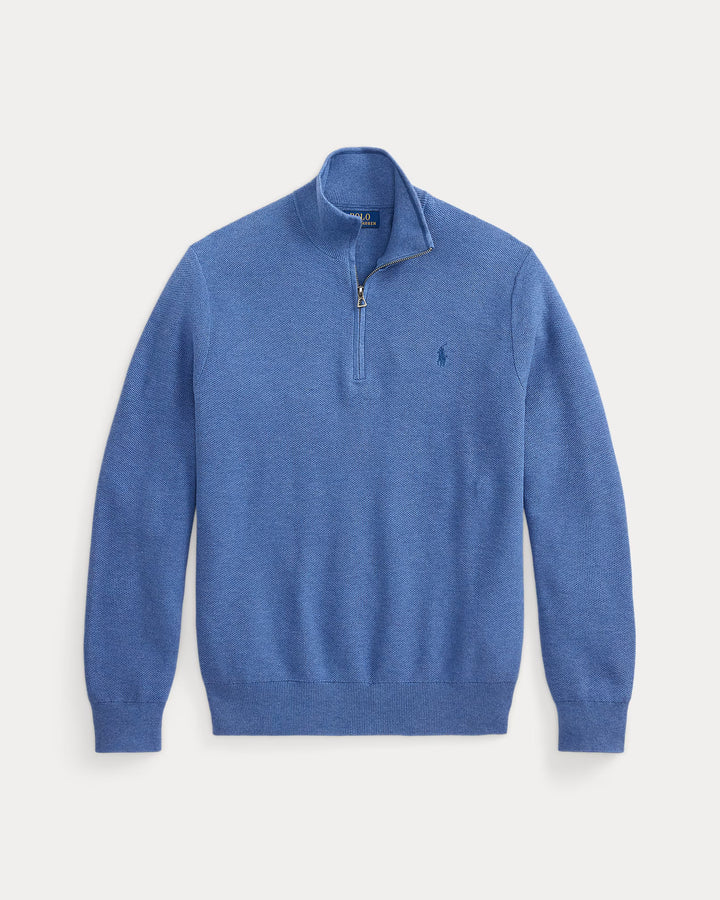 RL Cable-Knit Cotton Quarter-Zip Jumper
