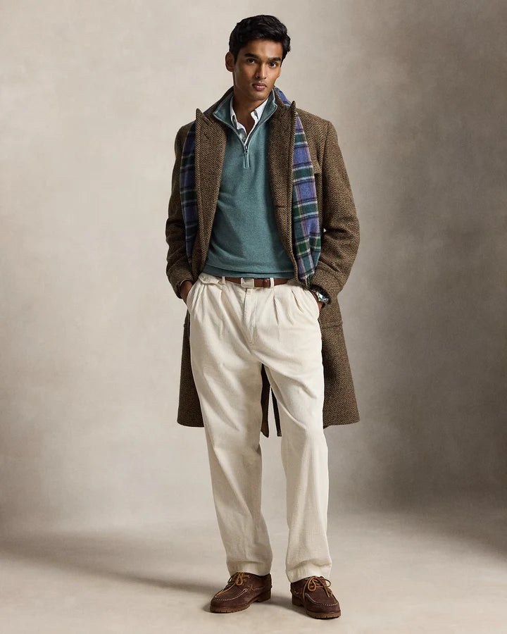 RL Cable-Knit Cotton Quarter-Zip Jumper